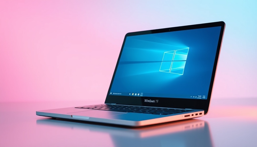 Upgrade team PCs with Windows 11 Pro display, sleek laptop.