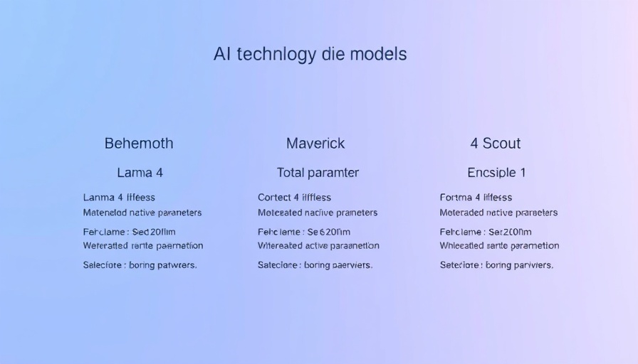 AI news summary: Overview of Llama 4 AI models with parameters.