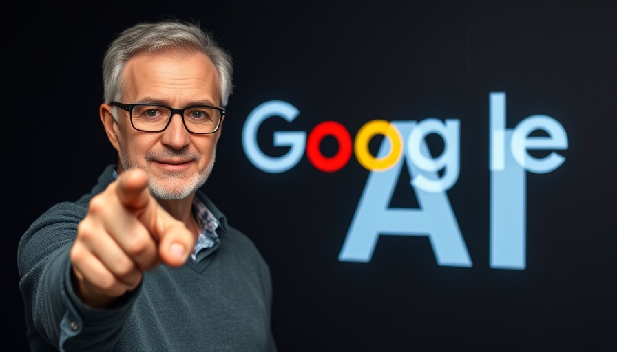 Focused man discussing Google AI improvements