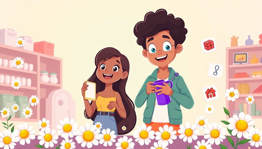 Cartoon illustration of selling on a marketplace with diverse characters.