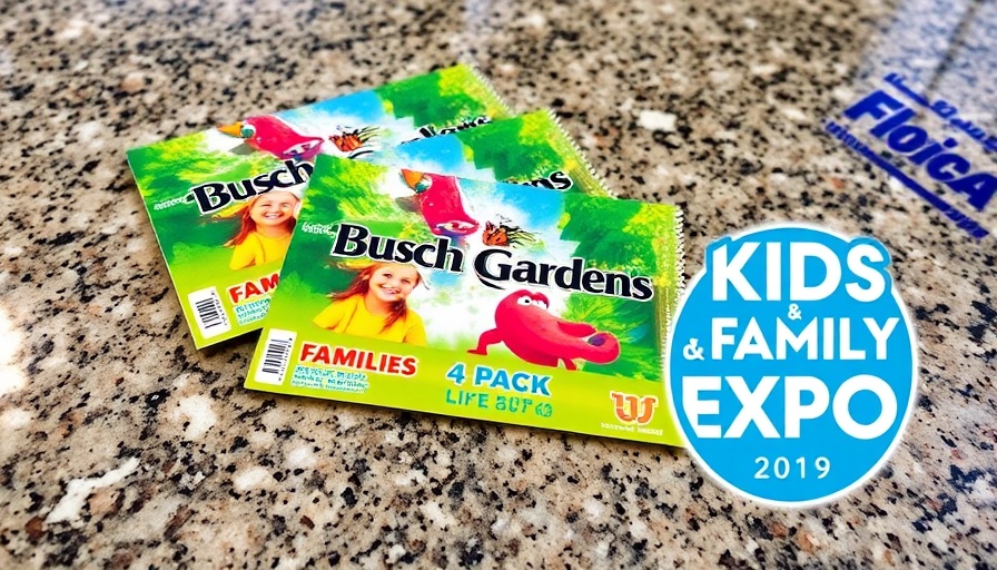 Busch Gardens family 4-pack giveaway at Florida Kids & Family Expo