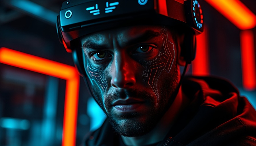 Futuristic man with OpenAI cap representing GPT 4.1 in a digital setting.