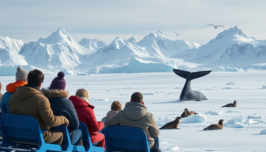 Expedition Odyssey ride through icy mountains with marine life.