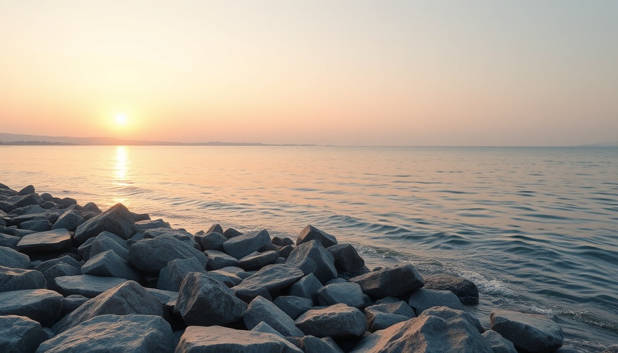 Calm Florida shoreline at sunrise, perfect for outdoor activities.