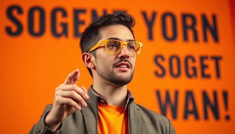 Trust Your Instincts in Business: Confident speaker presenting