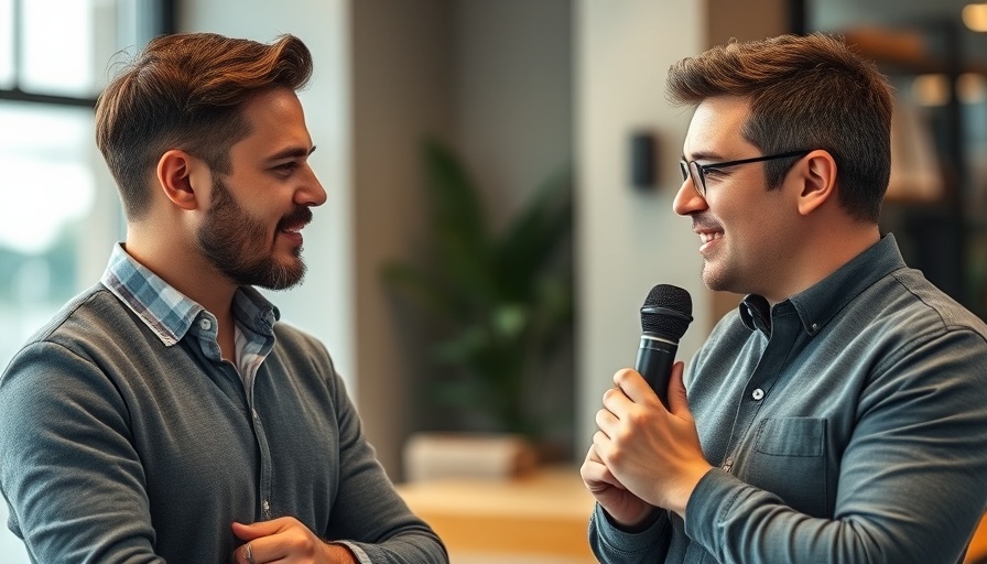 Casual interview scene discussing how to sell out a product online.