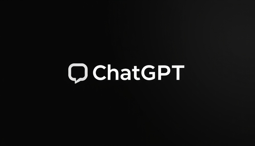 ChatGPT logo in a sleek, minimalistic style on a black background.