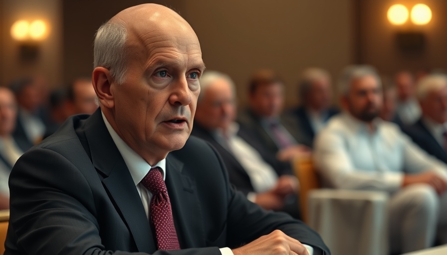 Speaker in suit addressing conference about TikTok Ban Deadline.