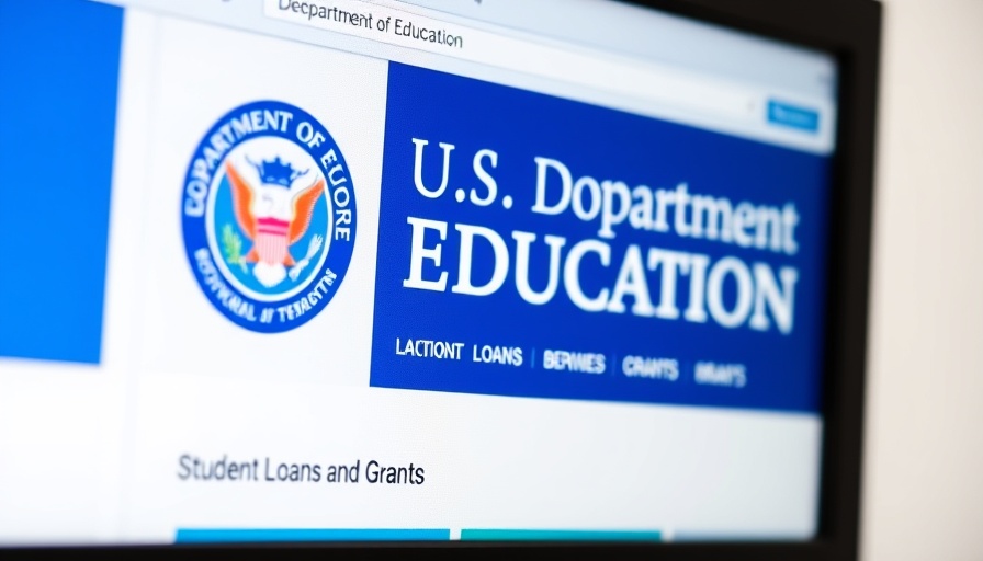 Protect your credit score with student loan options displayed on a website.