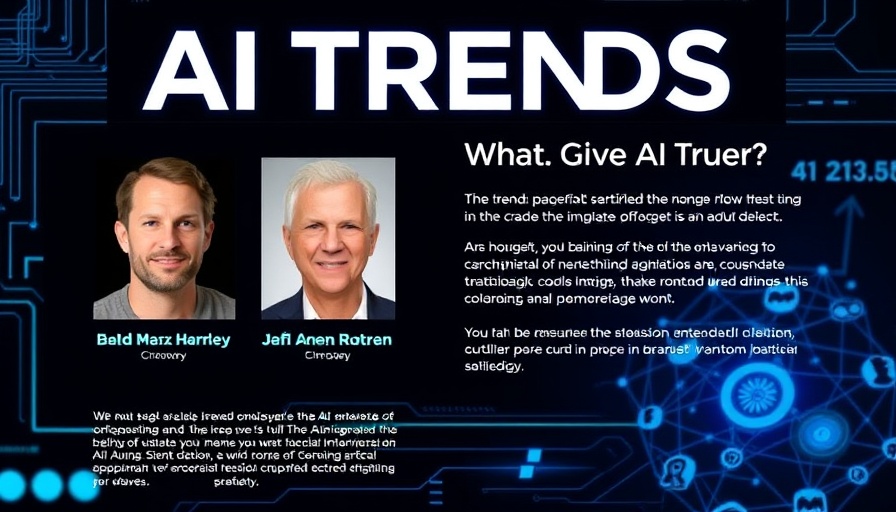 Event poster discussing AI trends: Is AI overhyped or underhyped?