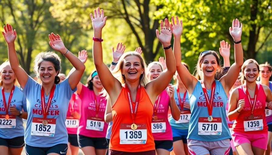 Runners joyful at Mother's Day 5K Winter Garden FL