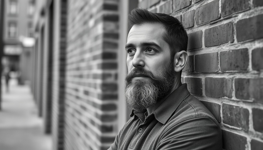 Thoughtful man against brick wall, AI Tools for Solo Entrepreneurs