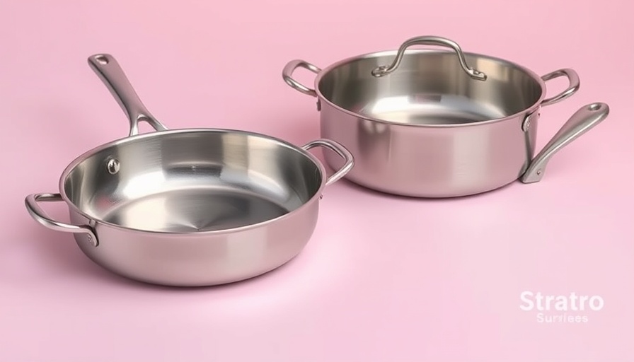 Strata pans review showing new and aged surfaces.
