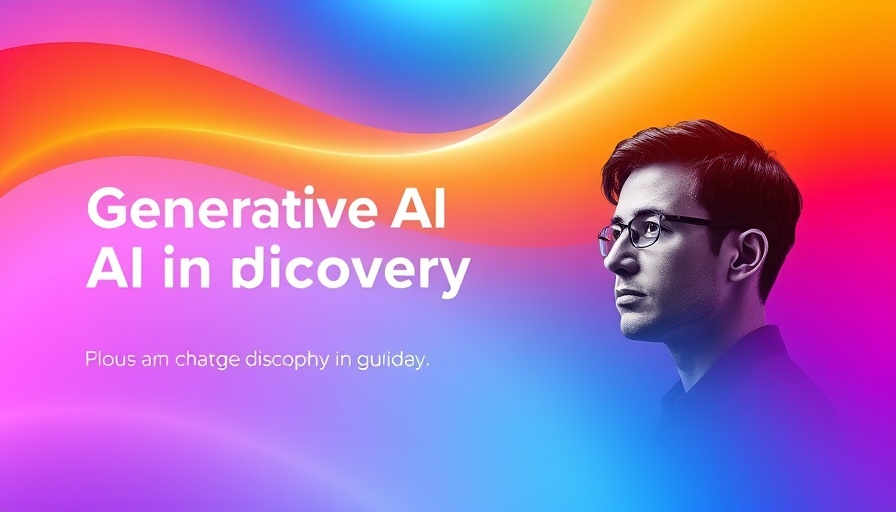 Generative AI in drug discovery presentation slide.