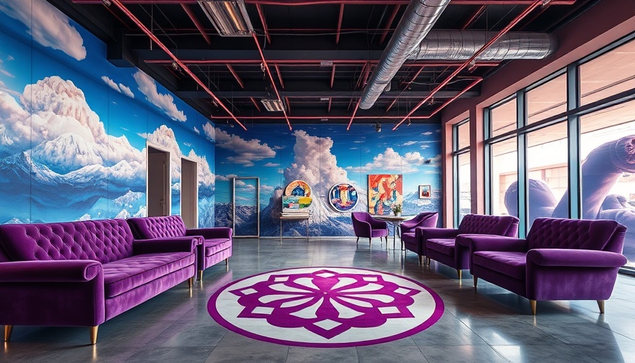 Paisley Park transformation with vibrant artistic interior