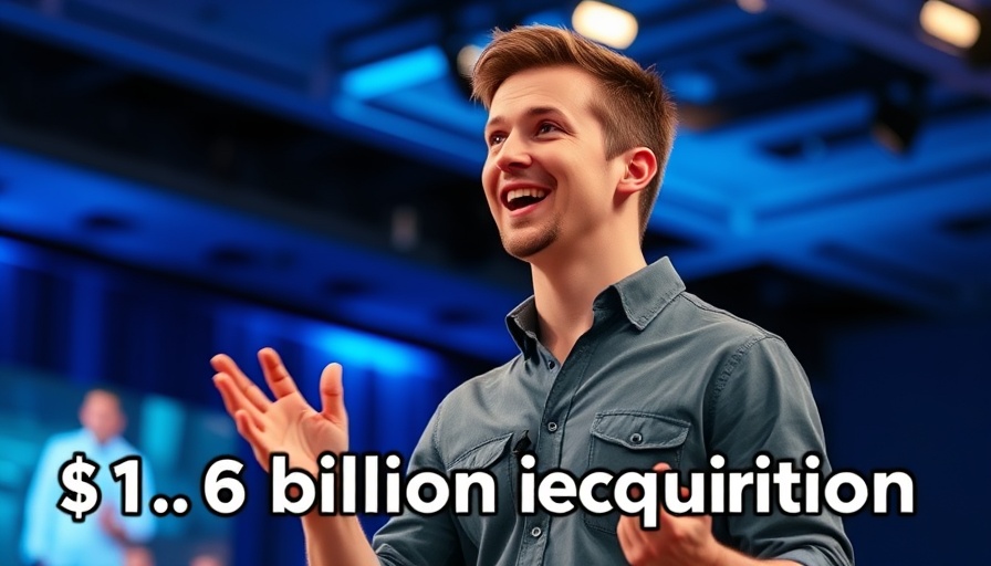 Professional discusses business acquisition, highlighting AI's impact on growth.