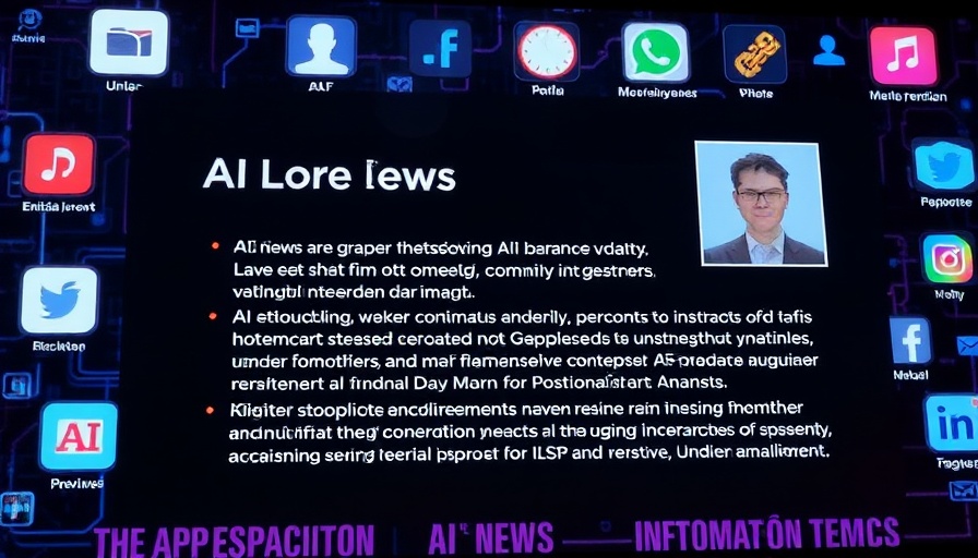 Informative AI news slide discussing 'AI in Education and Business Strategies'.