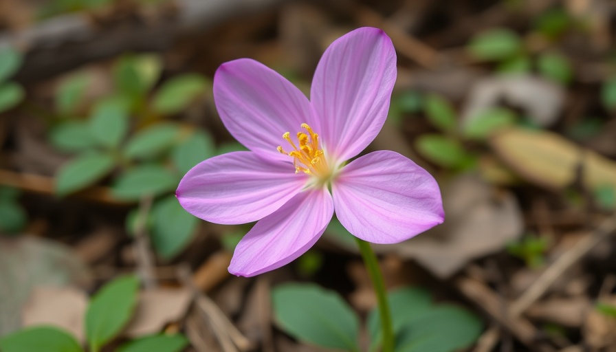 Virginia's Wildflowers Adventure captures a pink trillium in bloom.