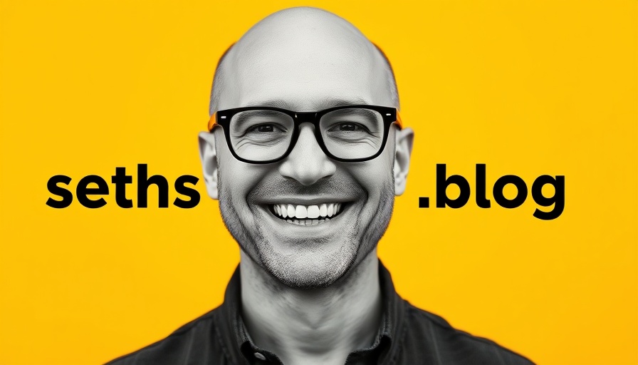 Black and white portrait with yoyu 余裕 concept on yellow background with 'seths.blog'.