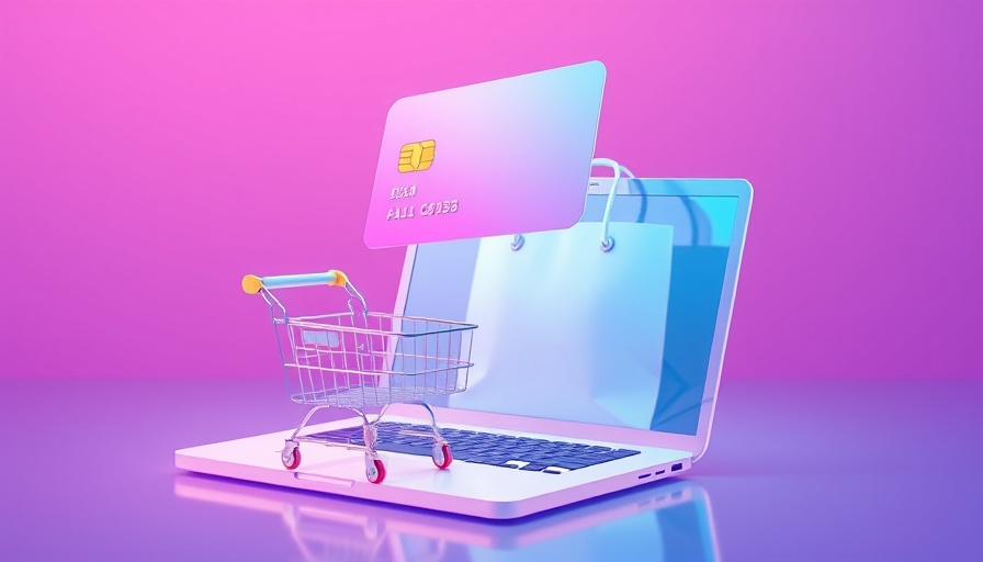 3D e-commerce illustration for 'how to accept payments on a website'.