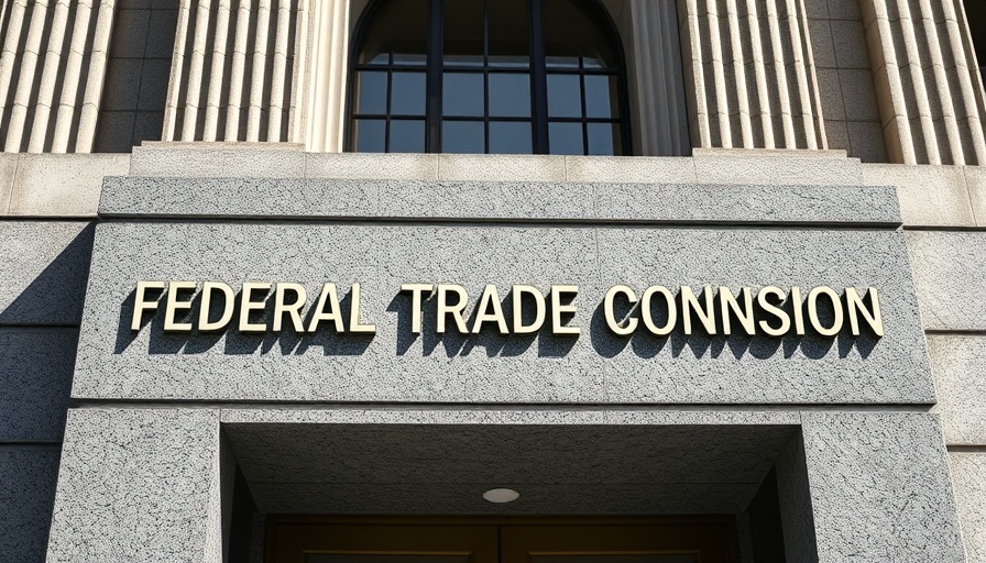 Federal Trade Commission building sign related to click-to-cancel rule enforcement.
