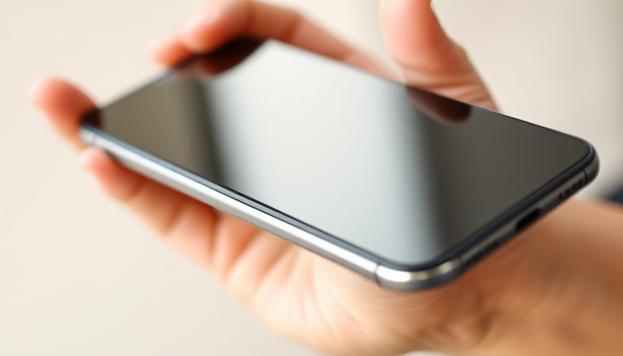 Sleek smartphone in hand, showcasing slim profile, pre-order Samsung Galaxy S25.