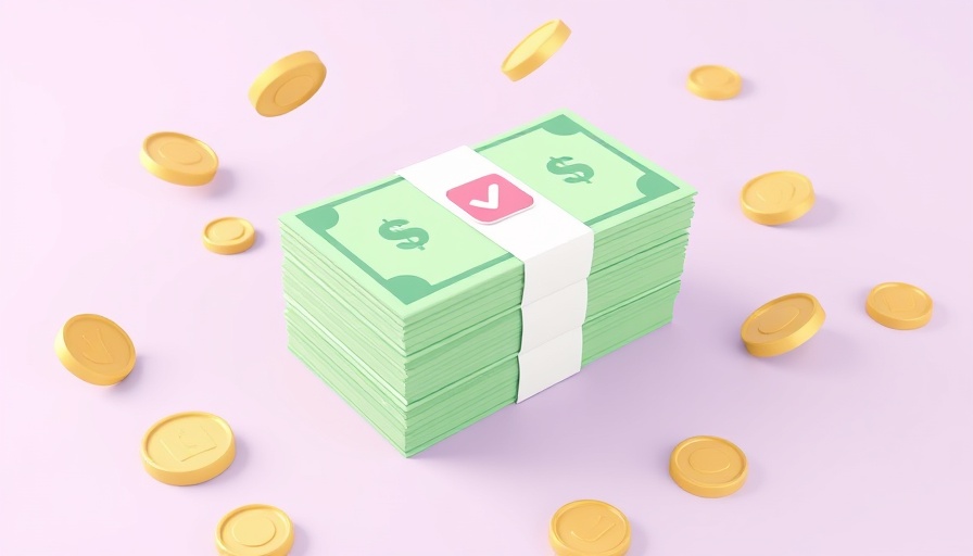 3D render of floating money stack and coins, most expensive domain names