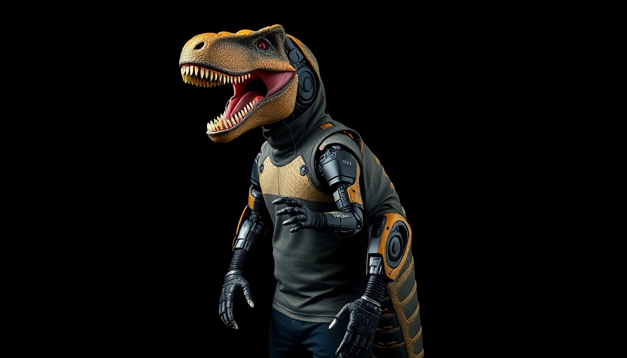 AI animates creatures it has never seen before, man in dinosaur costume
