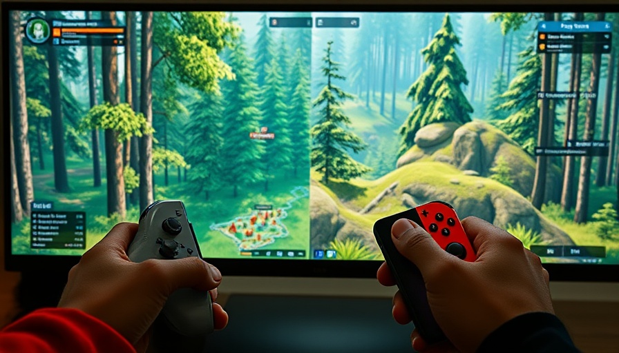 Gamer using USB mouse with Nintendo Switch on strategy game interface.