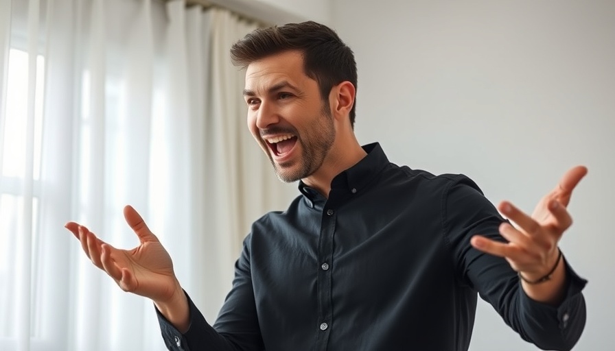 AI for entrepreneurs: Man discussing data importance.