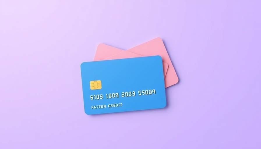 Abstract illustration of credit cards in pastel colors for payment gateway context.