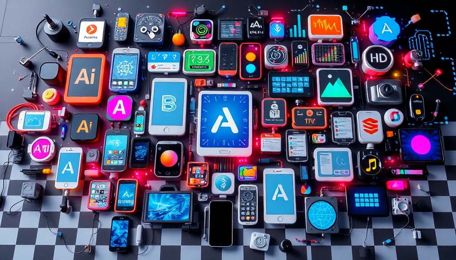 AI automation technology collage for entrepreneurs, vibrant and dynamic.