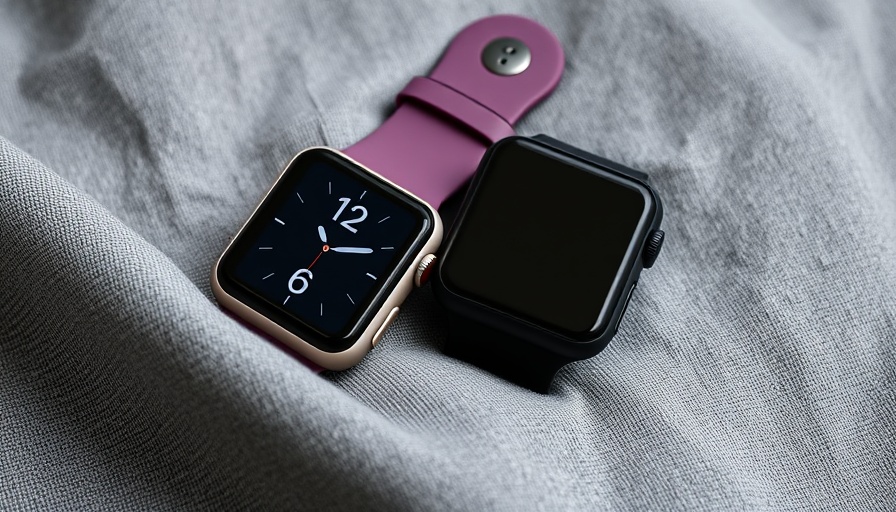 Close-up of Apple Watches on fabric, buying an Apple Watch.