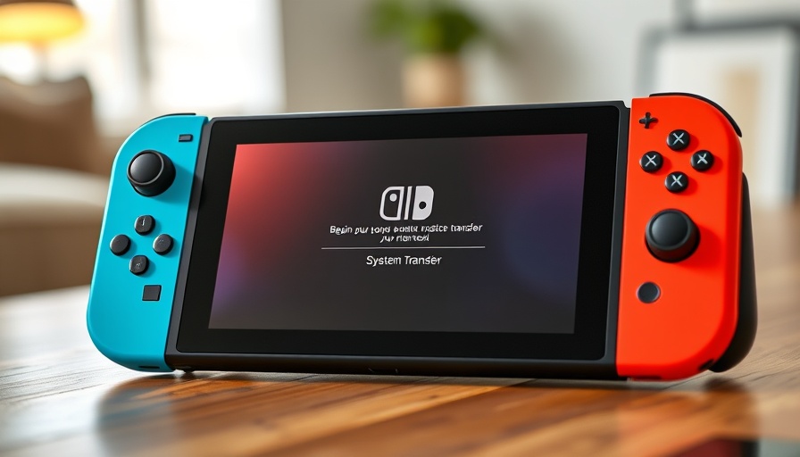 Nintendo Switch 2 during setup guide on wooden table