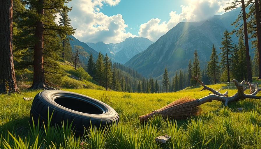 Vibrant forest scene in an open-world adventure game, 2025 graphics