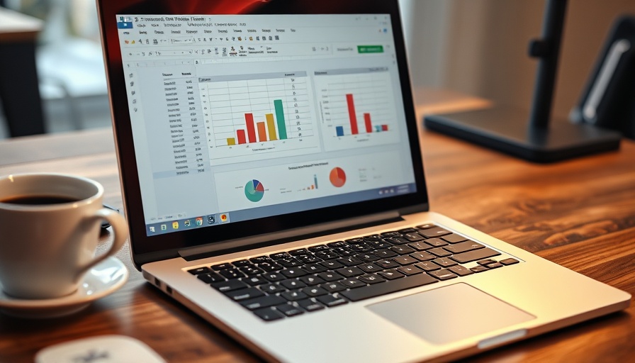 Laptop with Excel spreadsheet showing graphs, Microsoft Office Professional 2021