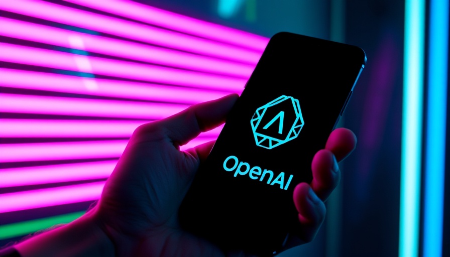 AI-powered gadgets theme with OpenAI logo on smartphone.