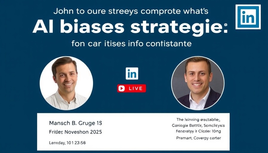 AI Bias Exposed event promotional image with speakers discussing AI bias strategies.