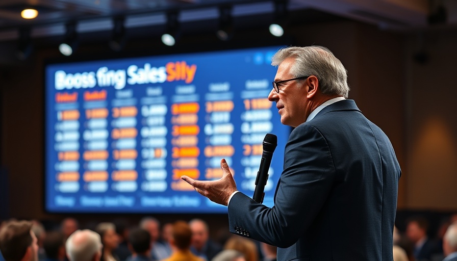 Dynamic speaker presentation on boosting sales in 72 hours.