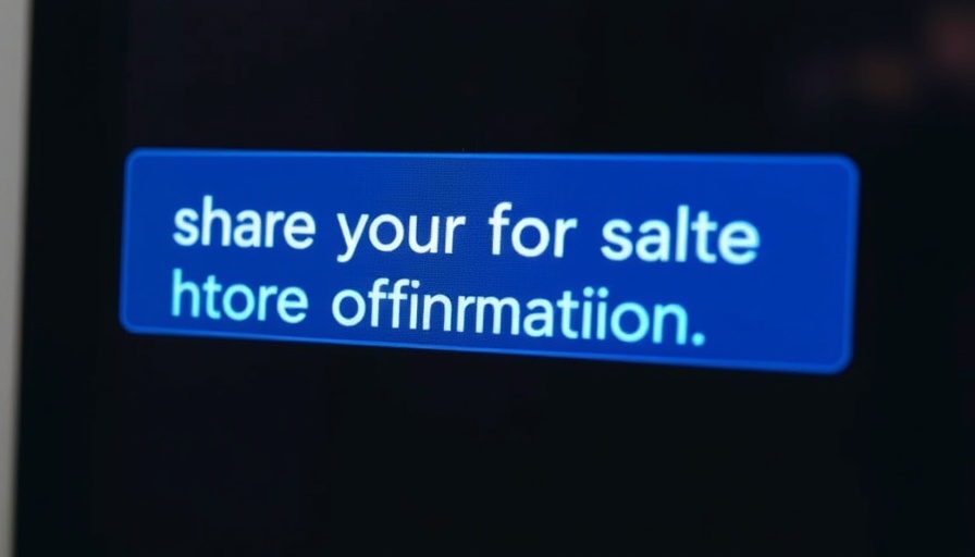 Meta warns users to avoid sharing personal or sensitive information displayed on app interface.