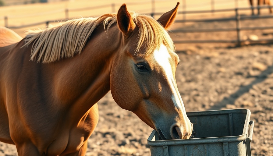 Horse feeding in a pasture, Florida outdoor activity