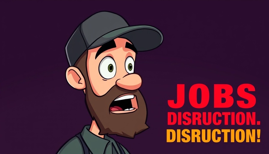 Animated discussion on AI job disruption, featuring Claude Code Support AI Voice Agent.