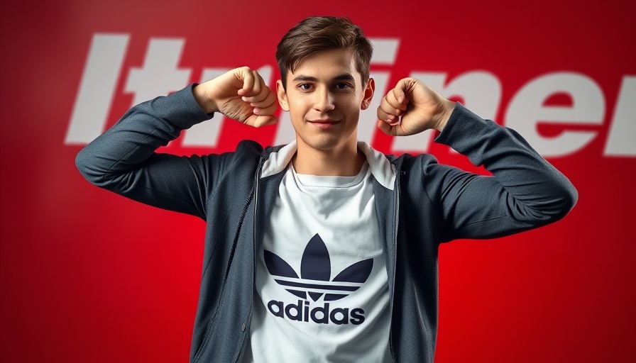 New Balance Marketing Strategy showcase with casual attire and brand logo.