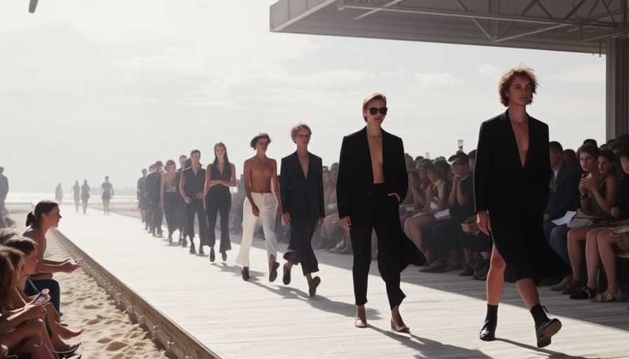 Saint Laurent’s Paris fashion week show takes audience on a holiday to Fire Island