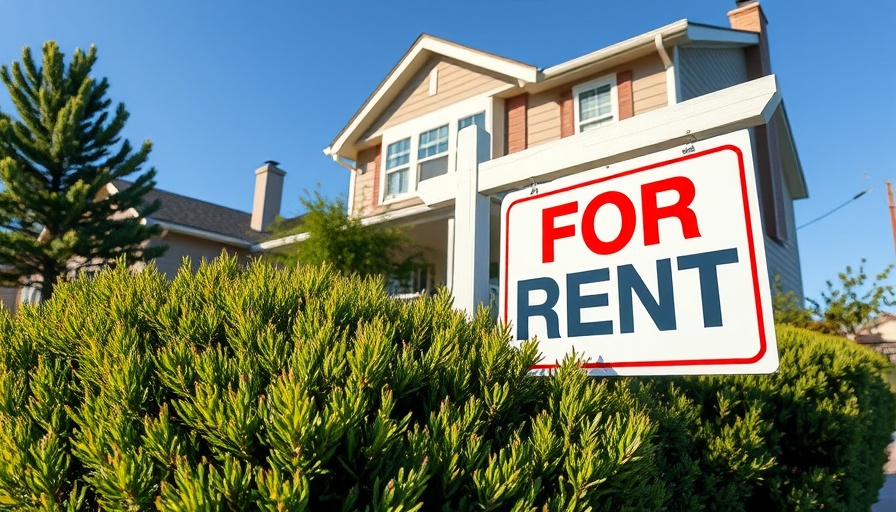 Suburban rental property with a 'For Rent' sign reflecting market trends.