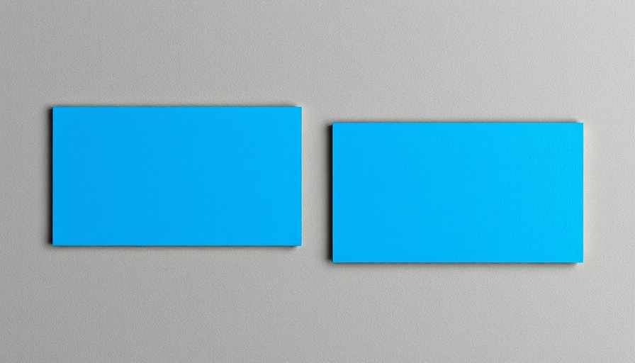 Modern blue business card design emphasizes the importance of business cards in a digital world.