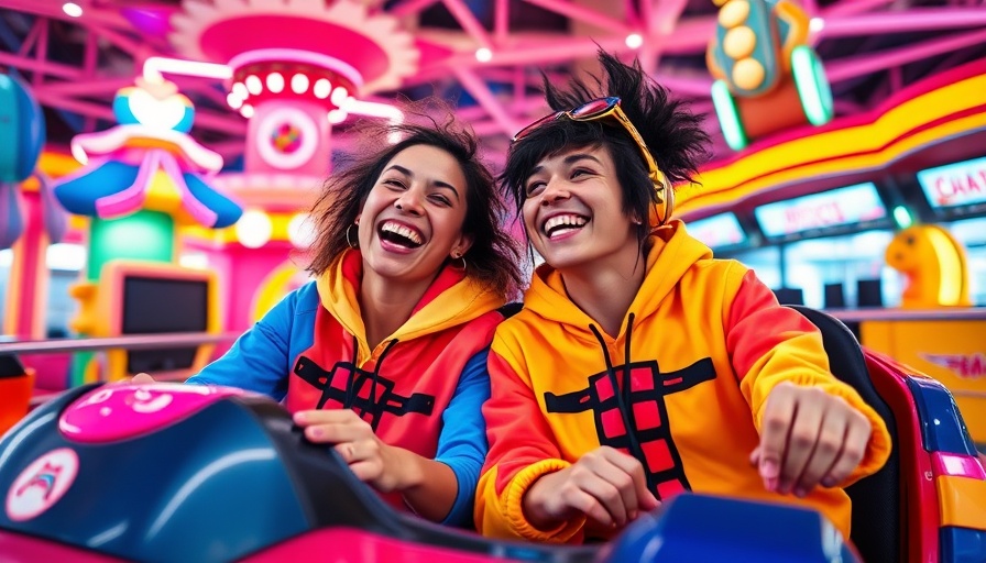 Joyful visitors in themed outfits enjoy Orlando theme park, nerd culture.