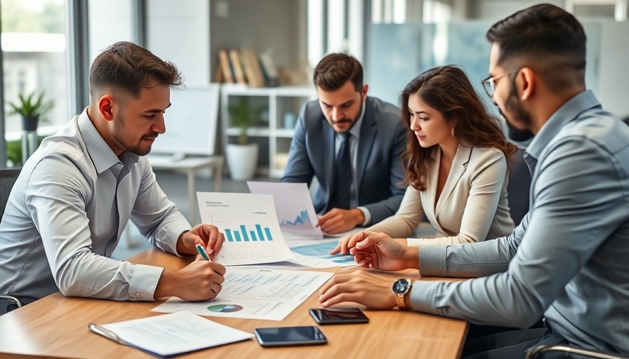 Business team meeting on coping with cash flow challenges
