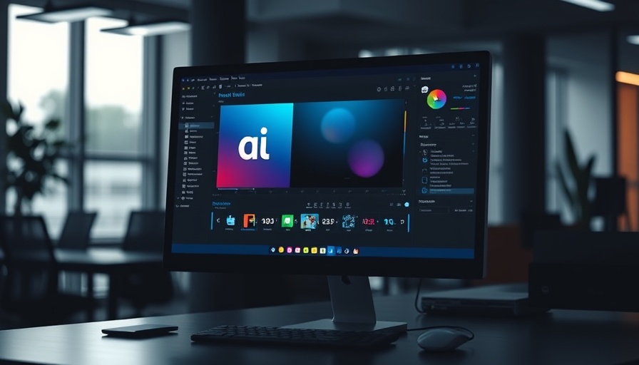 AI-generated reels concept with digital workspace and AI tool interface.
