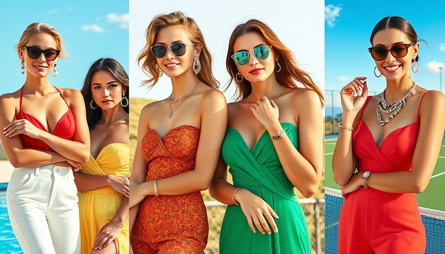 Timeless Jewelry Elevating Summer Outfits in stylish outdoor scenes.